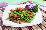 茶树菇豆角鹅肠