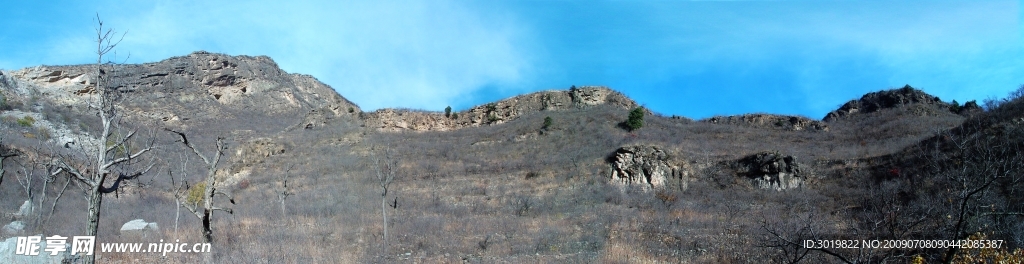 荒山秃岭