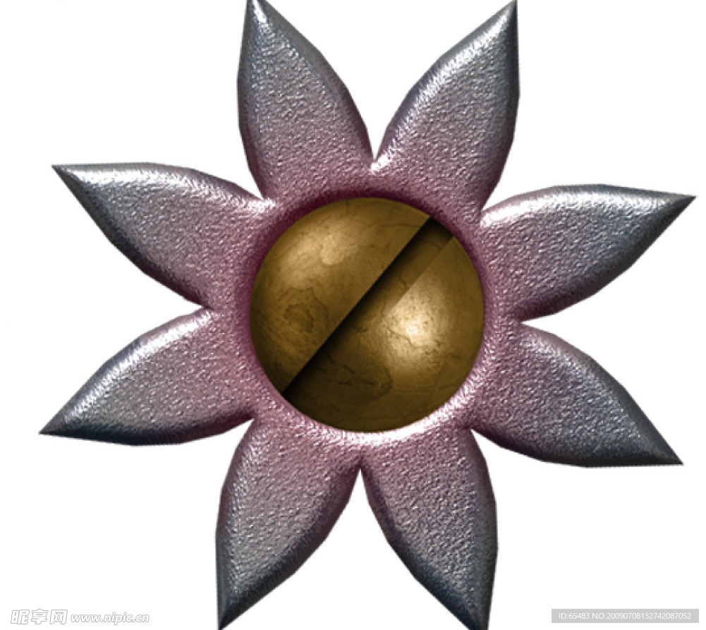 金属花
