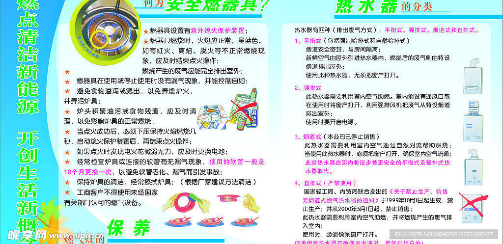 天然气知识展板