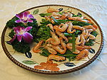 九菜炒河虾仔