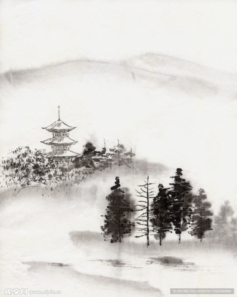 水墨风景画