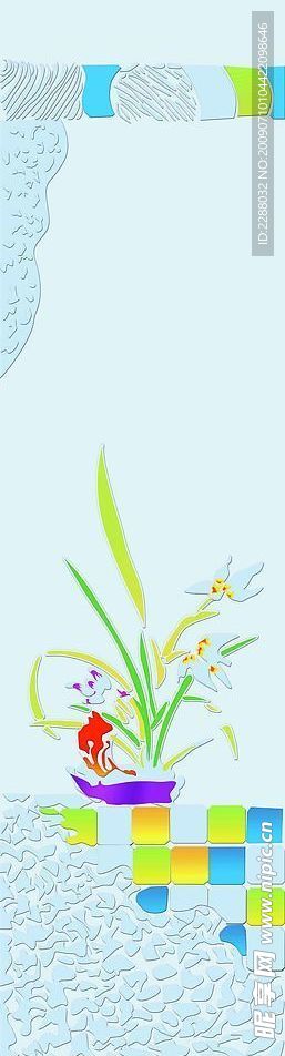 移门 花