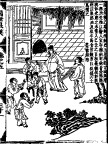 古代 人物 底纹 线条 背景