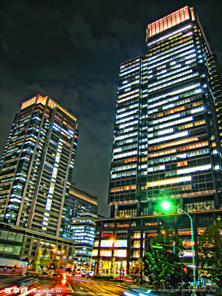 城市璀璨夜景