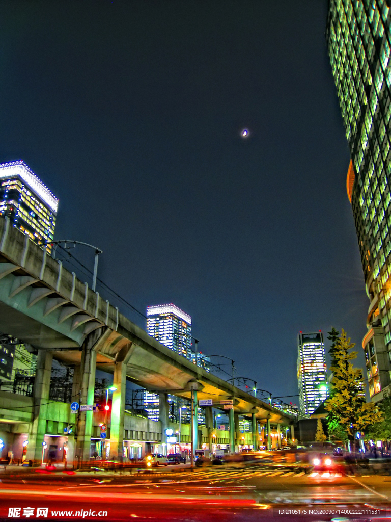 城市街道夜景