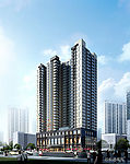 商业建筑透视效果图日景