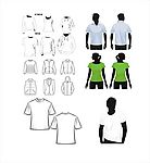 Tshirt模版图