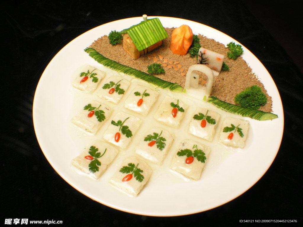 鸡汁脆皮豆腐