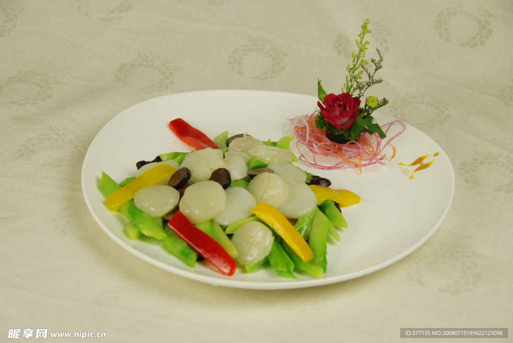 兰度黑菌炒带子
