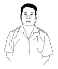 手绘人物商标