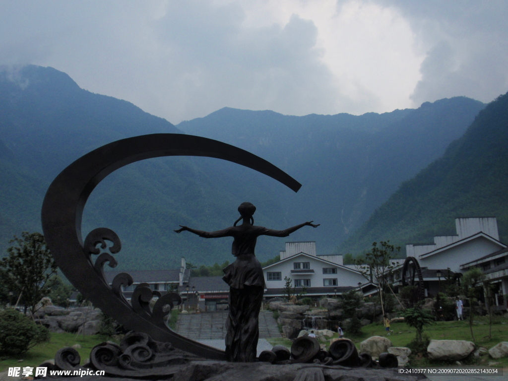 明月山风景之雕塑