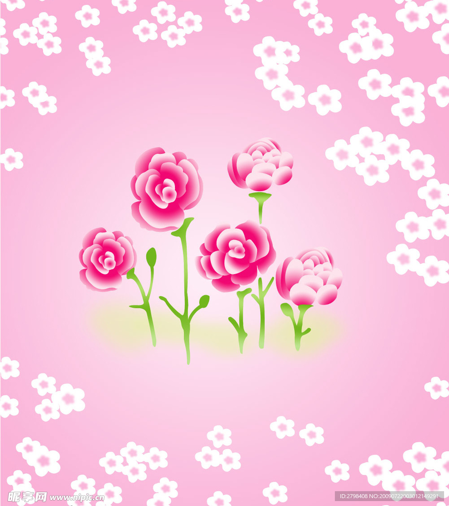 粉色花儿