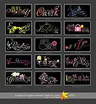 2009上海艺术花样字体4