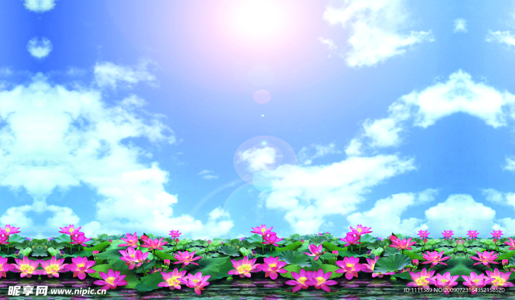 莲花图（壁画高清）