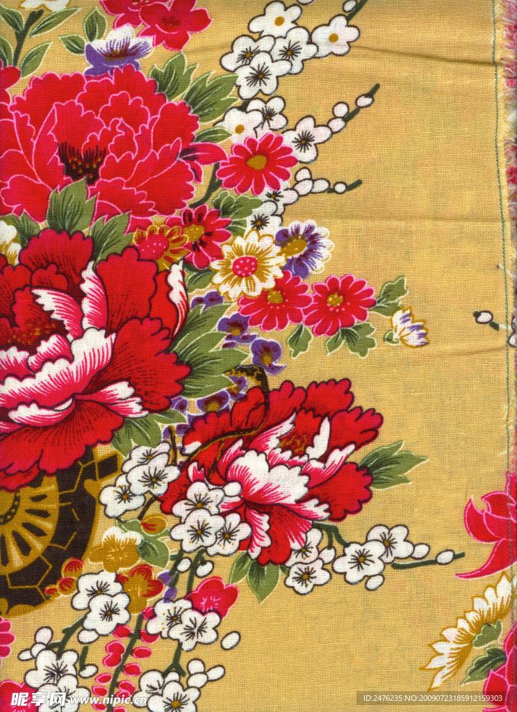 高清晰花布图片