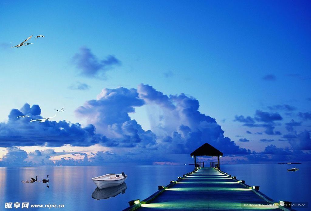 静 风景 湖面