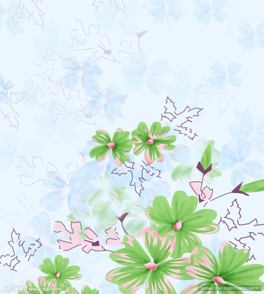 移门 花卉