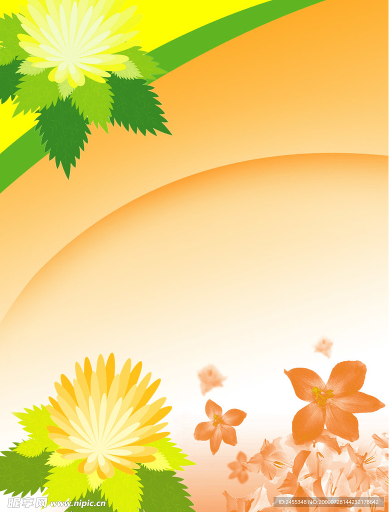 背景花