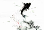 水墨鱼