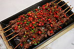 铁板羊肉串