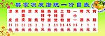 小吃价目表