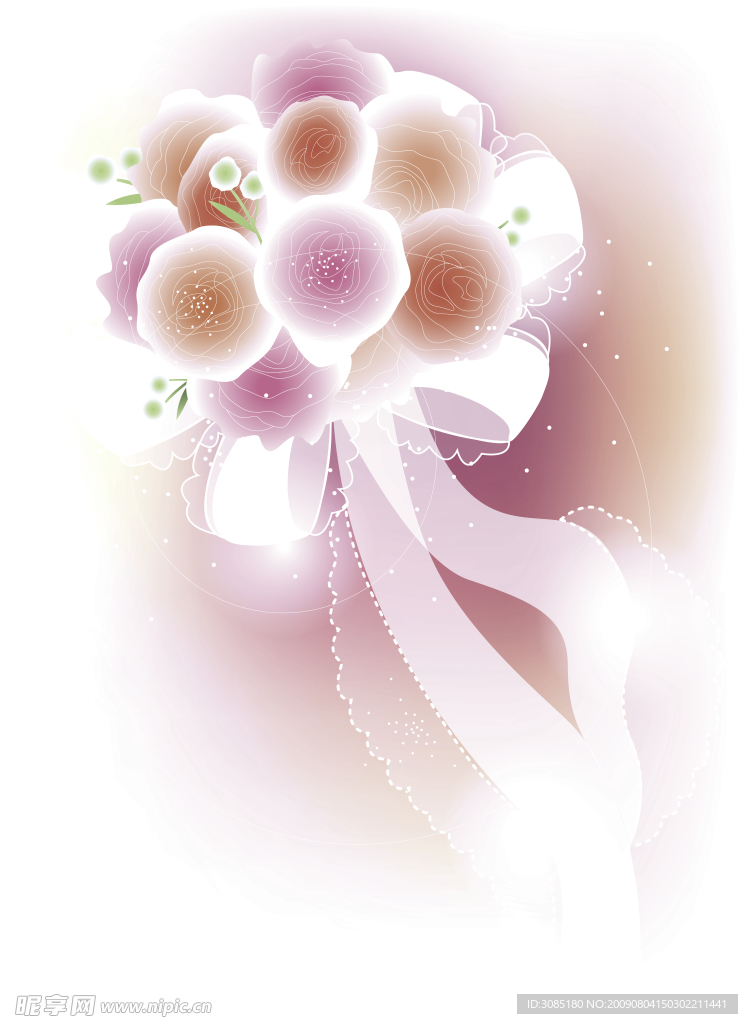 水晶玫瑰花