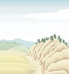雾色山脉