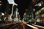 城市璀璨灯光繁华夜市