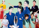 漂亮美丽的空姐PSD分层素材模板