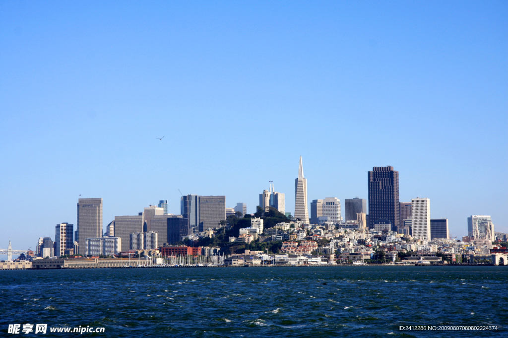 旧金山海上遥望