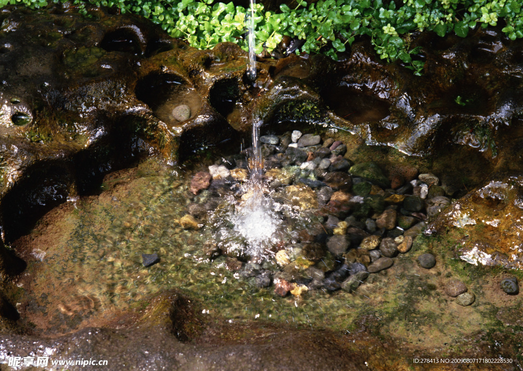溪水 瀑布 涌泉 流水