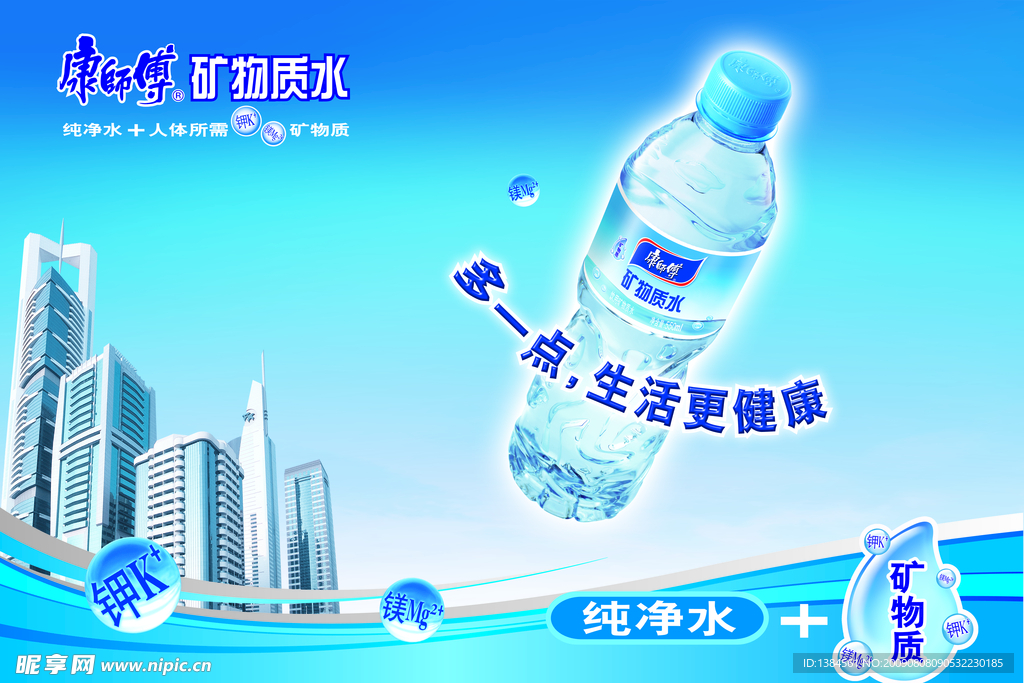 康师傅矿泉水背景