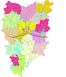湖北省枣阳市行政区域村庄分布图