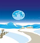 冬晨雪景