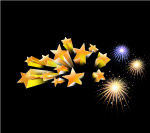 美国水晶星星烟花