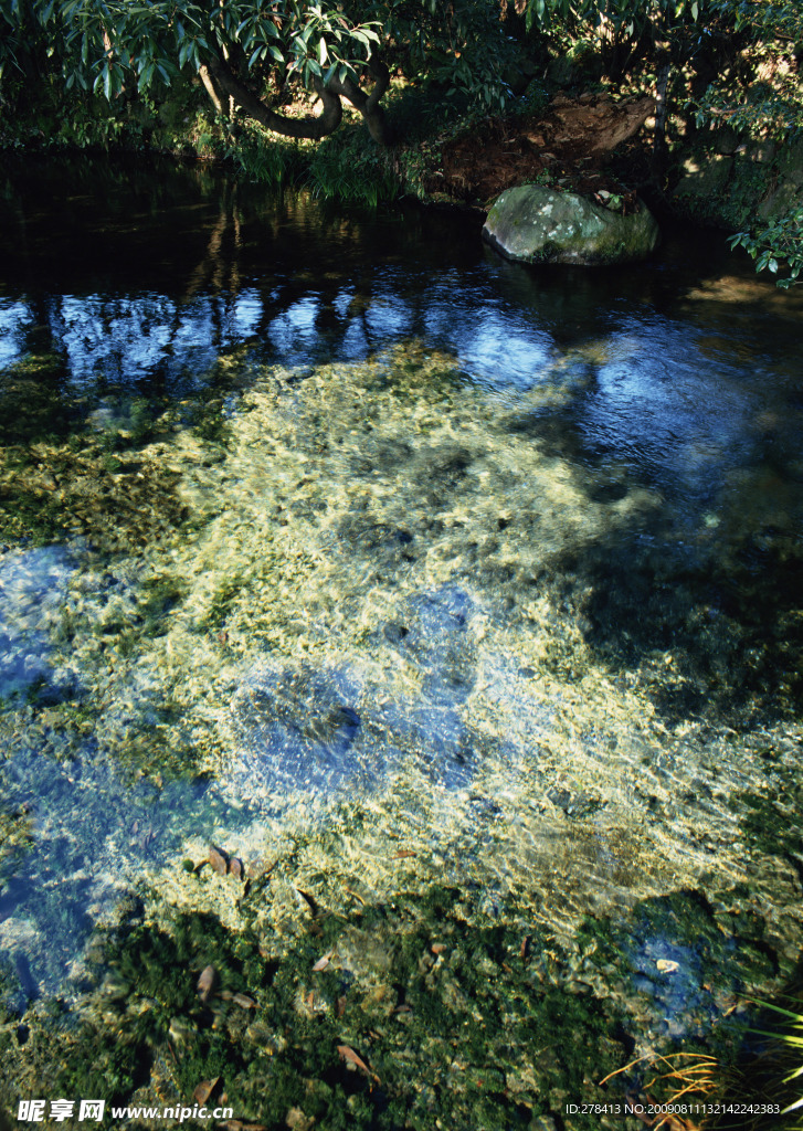 溪水 瀑布 涌泉 流水 水纹