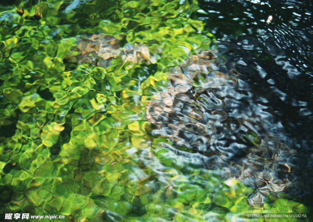 溪水 瀑布 涌泉 流水 水纹