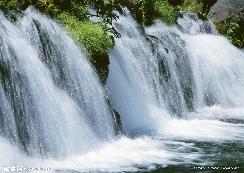 溪水 瀑布 涌泉 流水 山泉