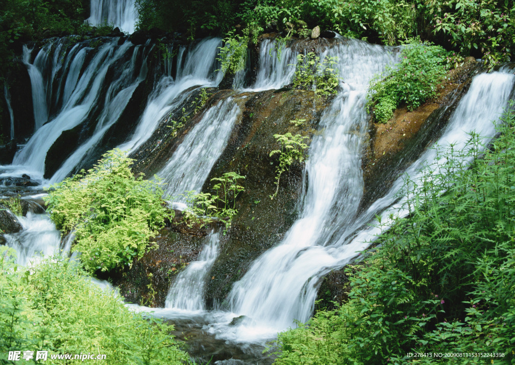 溪水 瀑布 涌泉 流水 山泉