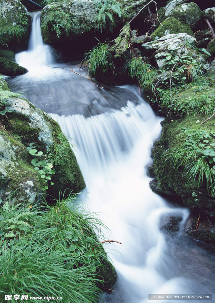 溪水 瀑布 涌泉 流水 山泉