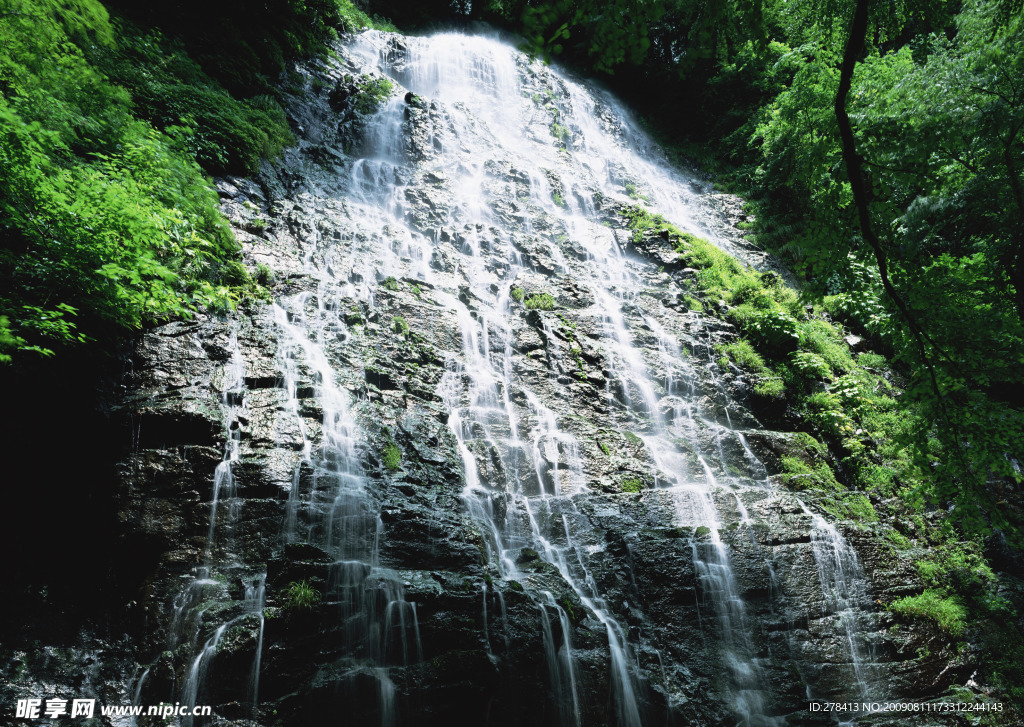 溪水 瀑布 涌泉 流水 山泉