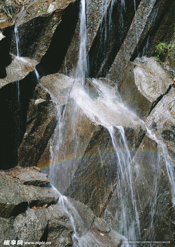 溪水 瀑布 涌泉 流水 山泉