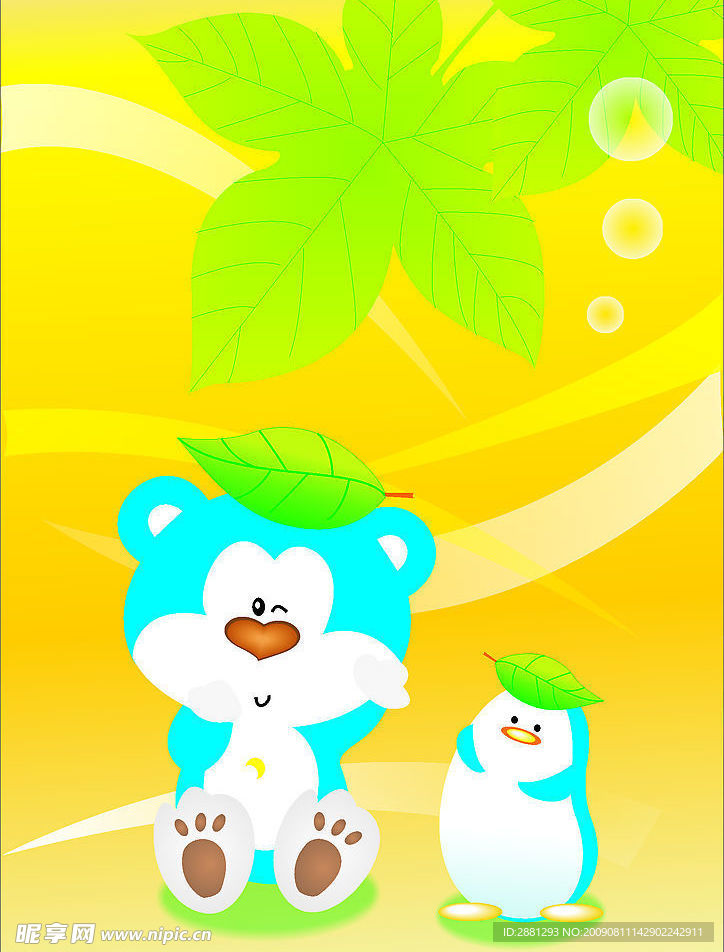 手描小熊