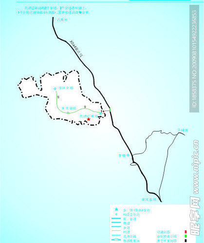 湖北省枣阳市青峰岭林场线路图