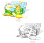 矢量商务插图