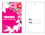 花纹服装设计吊牌