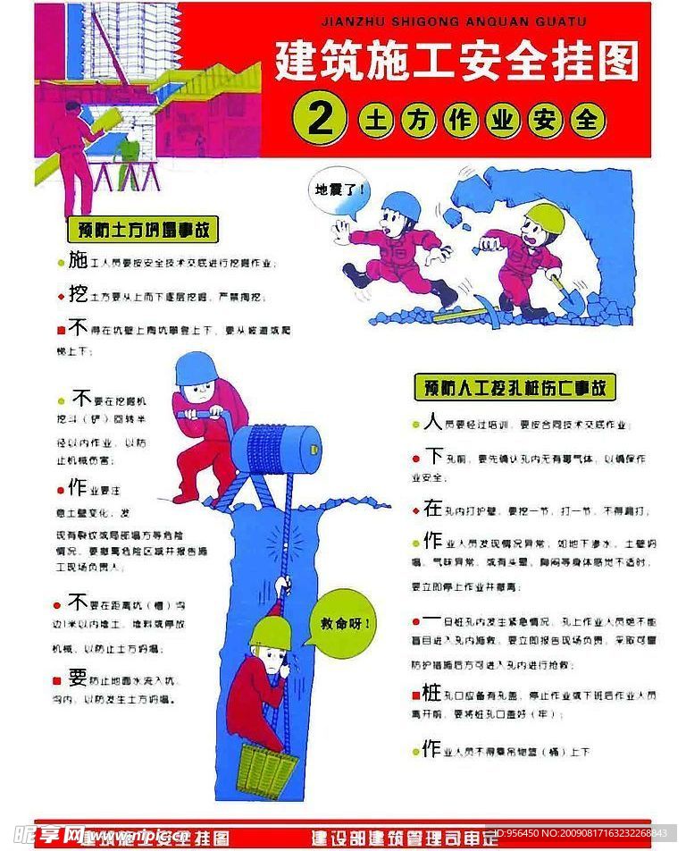 建筑施工安全挂图