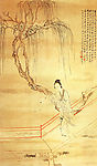 凉亭古装美女
