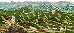 十字绣风景图纸万里长城